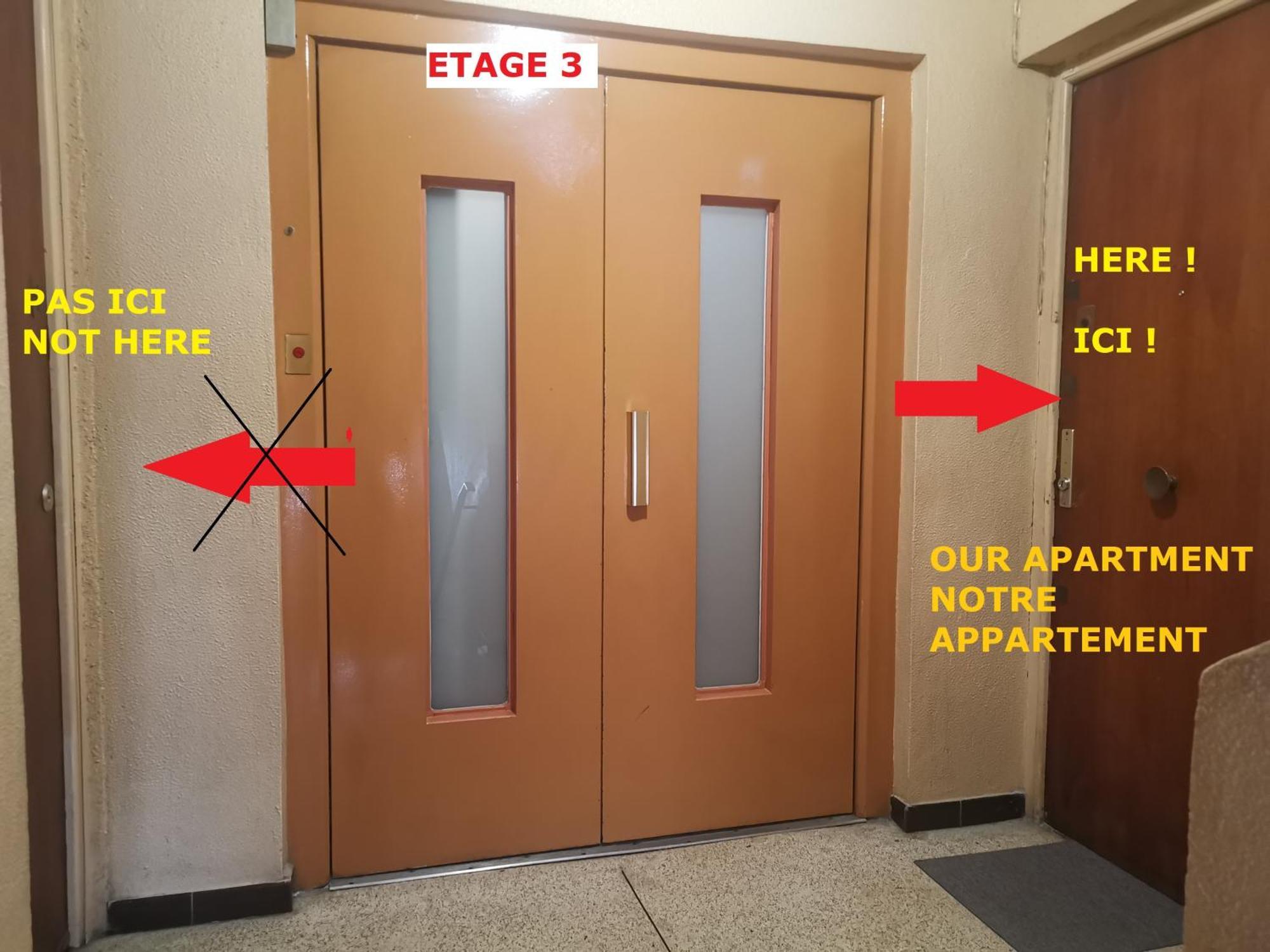 The - 3 Rooms, 3air Cond, 3tv, 3fans, 2 Wc, Wifi Everywhere 5min Aeroport, Train, Beach, 1min Tram, 15 Min Centre, Port, Parking Possible Apartment Nizza